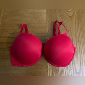 Victorias Secret PINK Wear Everywhere SUPER PUSHUP Bra 36D RED